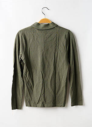 Polo manches longues manches longues vert TIMBERLAND garçon
