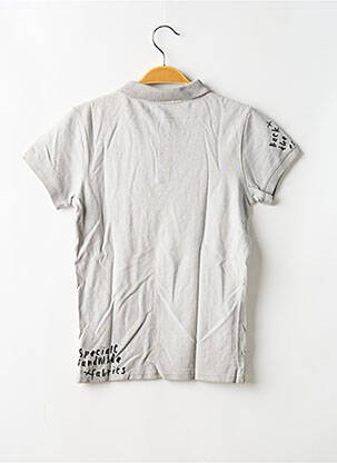 Polo imprimé fantaisie manches courtes gris DEELUXE garçon