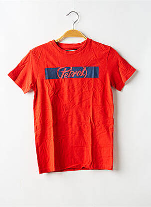 T-shirt stretch manches courtes rouge PETROL INDUSTRIES garçon