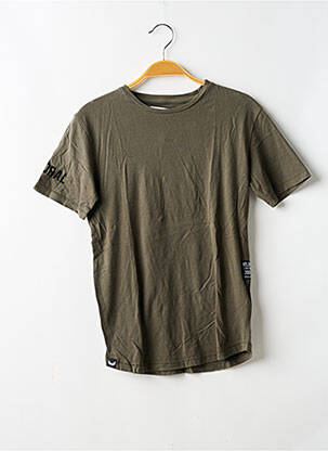 T-shirt stretch manches courtes vert KAPORAL garçon