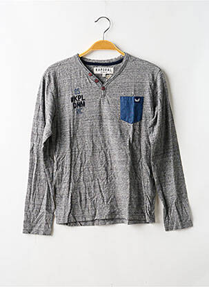 T-shirt manches longues manches longues gris KAPORAL garçon