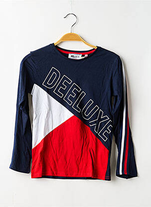 T-shirt manches longues manches longues bleu DEELUXE garçon