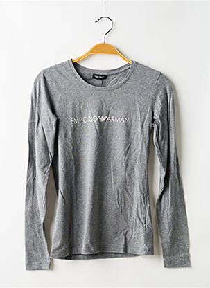 T-shirt manches longues manches longues gris EMPORIO ARMANI garçon