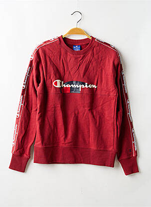 Sweat-shirt stretch manches longues rouge CHAMPION garçon