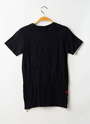 T-shirt stretch manches courtes noir DEELUXE garçon