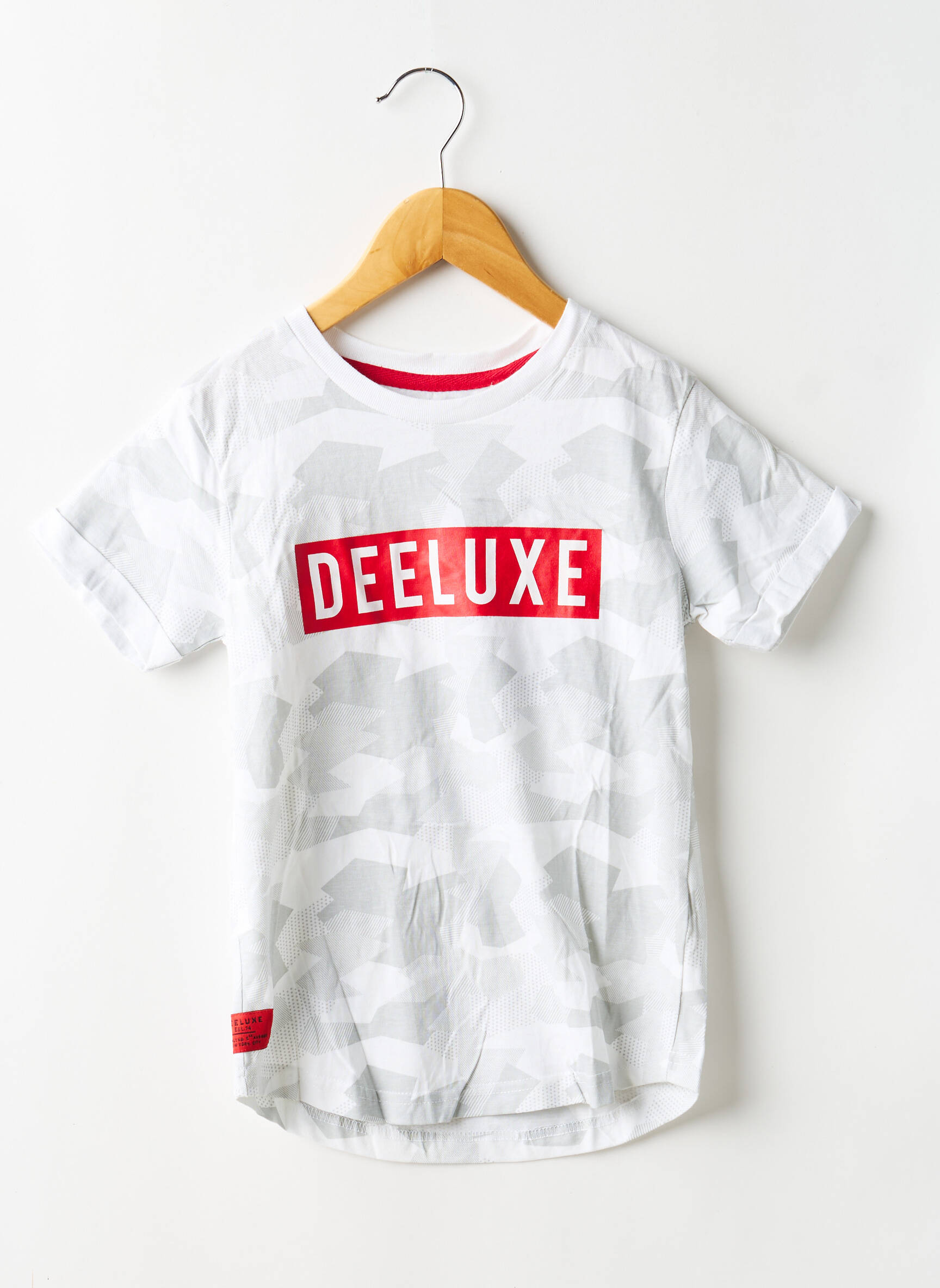 T-shirt stretch manches courtes gris DEELUXE garçon