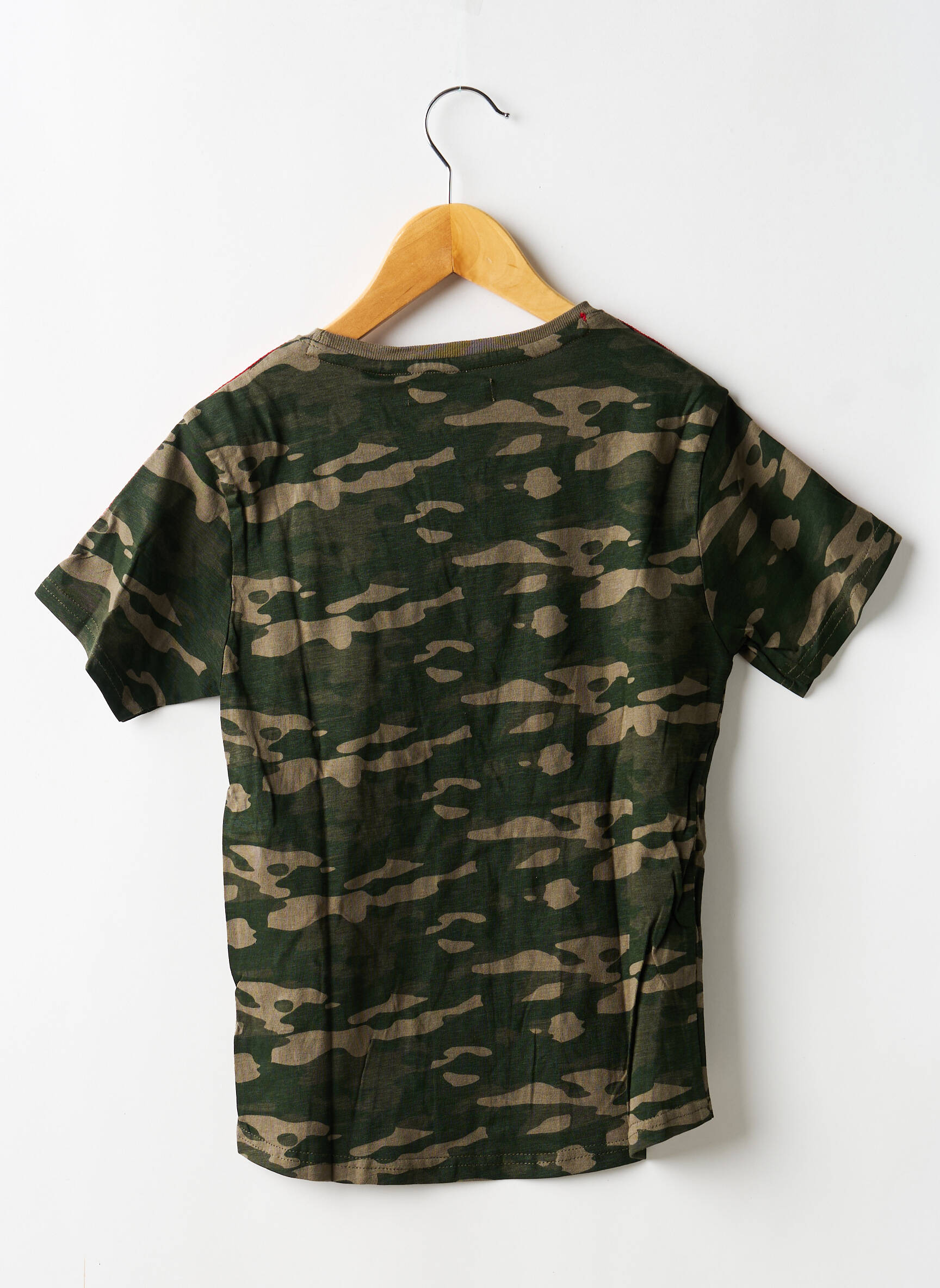 T-shirt stretch manches courtes vert DEELUXE garçon