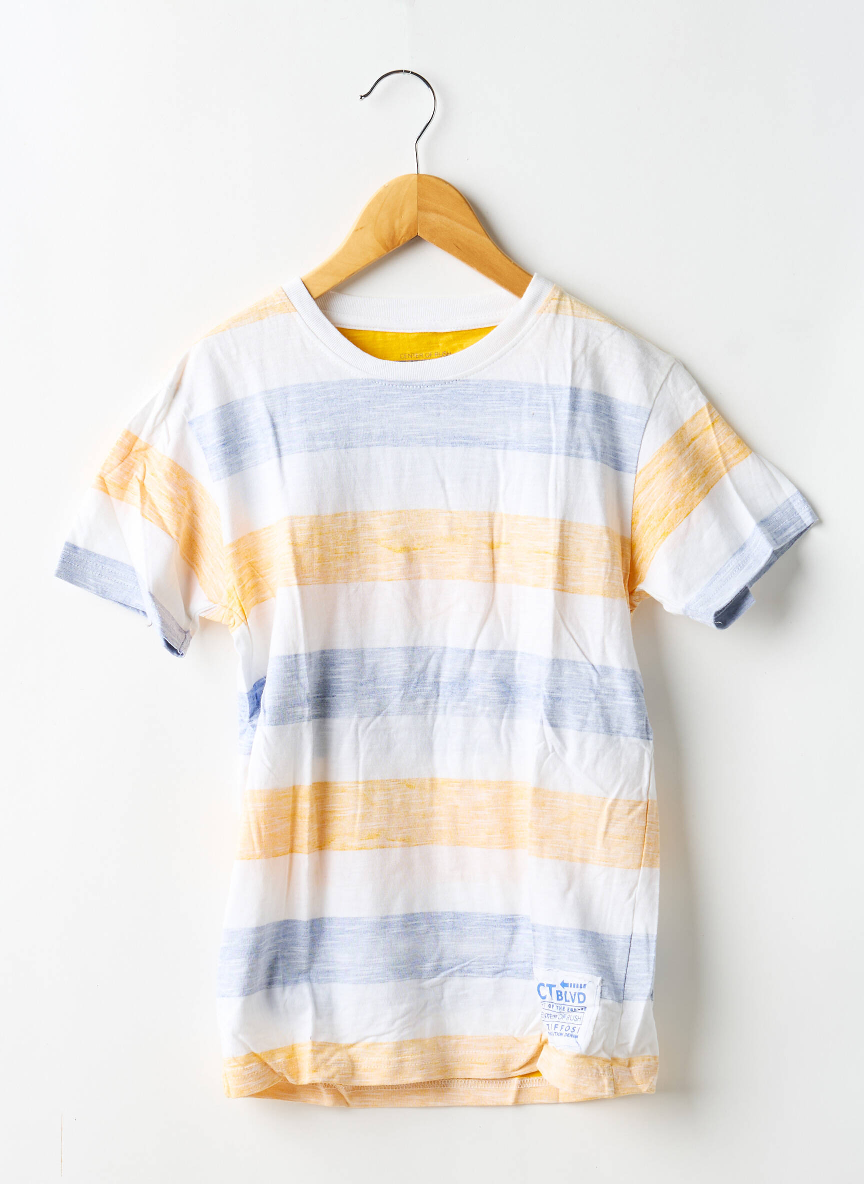 T-shirt stretch manches courtes jaune TIFFOSI garçon