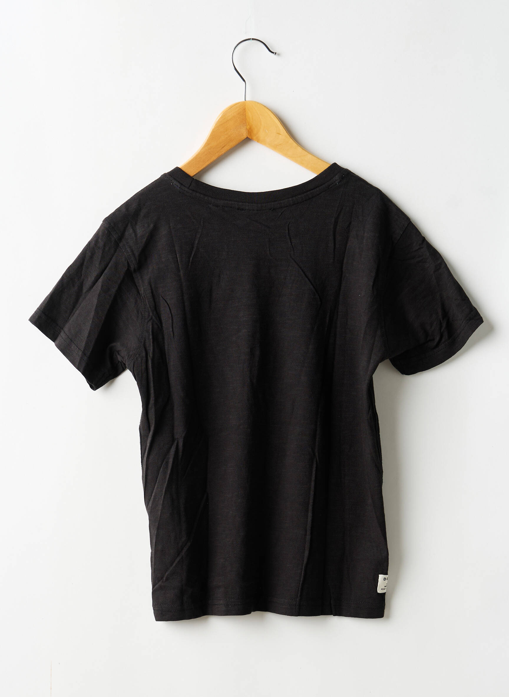 T-shirt stretch manches courtes noir DEELUXE garçon