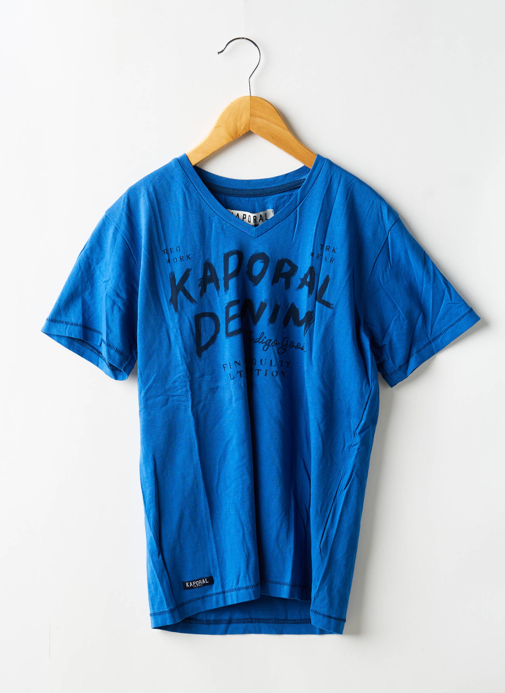 T-shirt tissage jersey manches courtes bleu KARPOS garçon