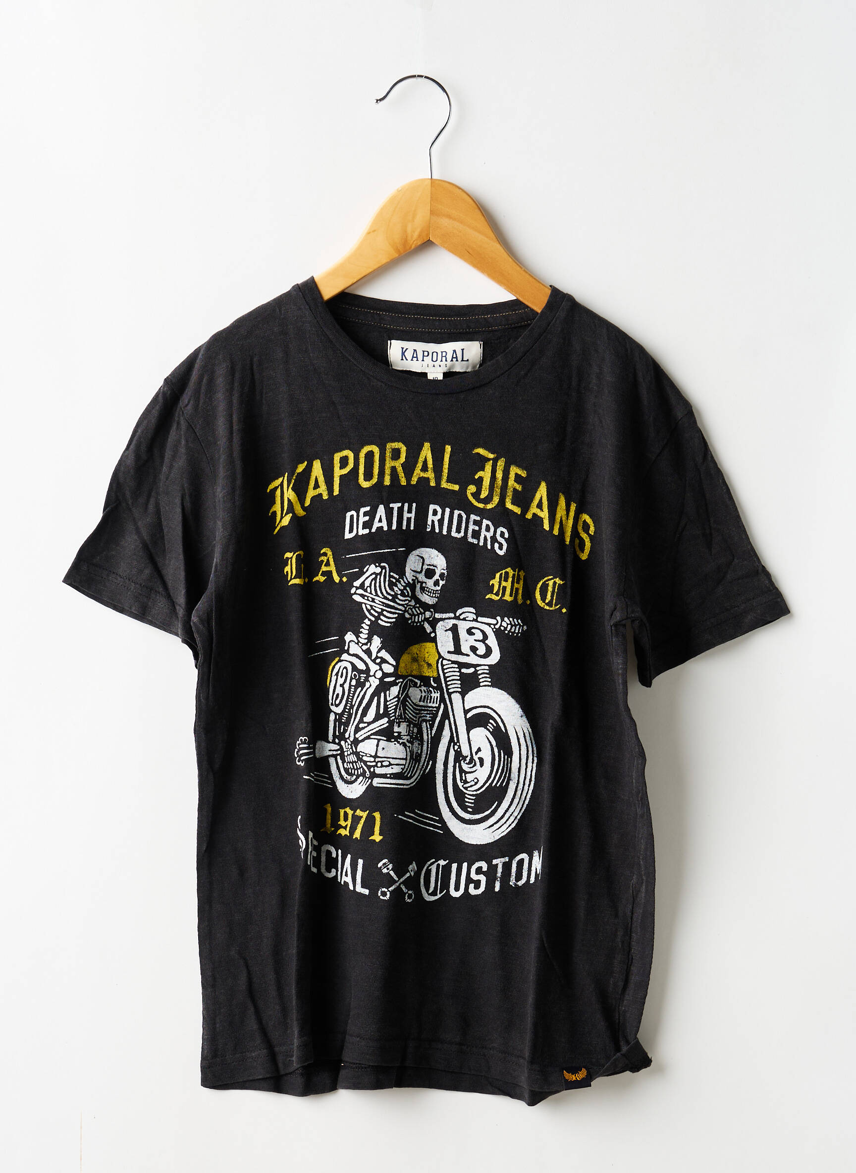 T-shirt stretch manches courtes gris KAPORAL garçon