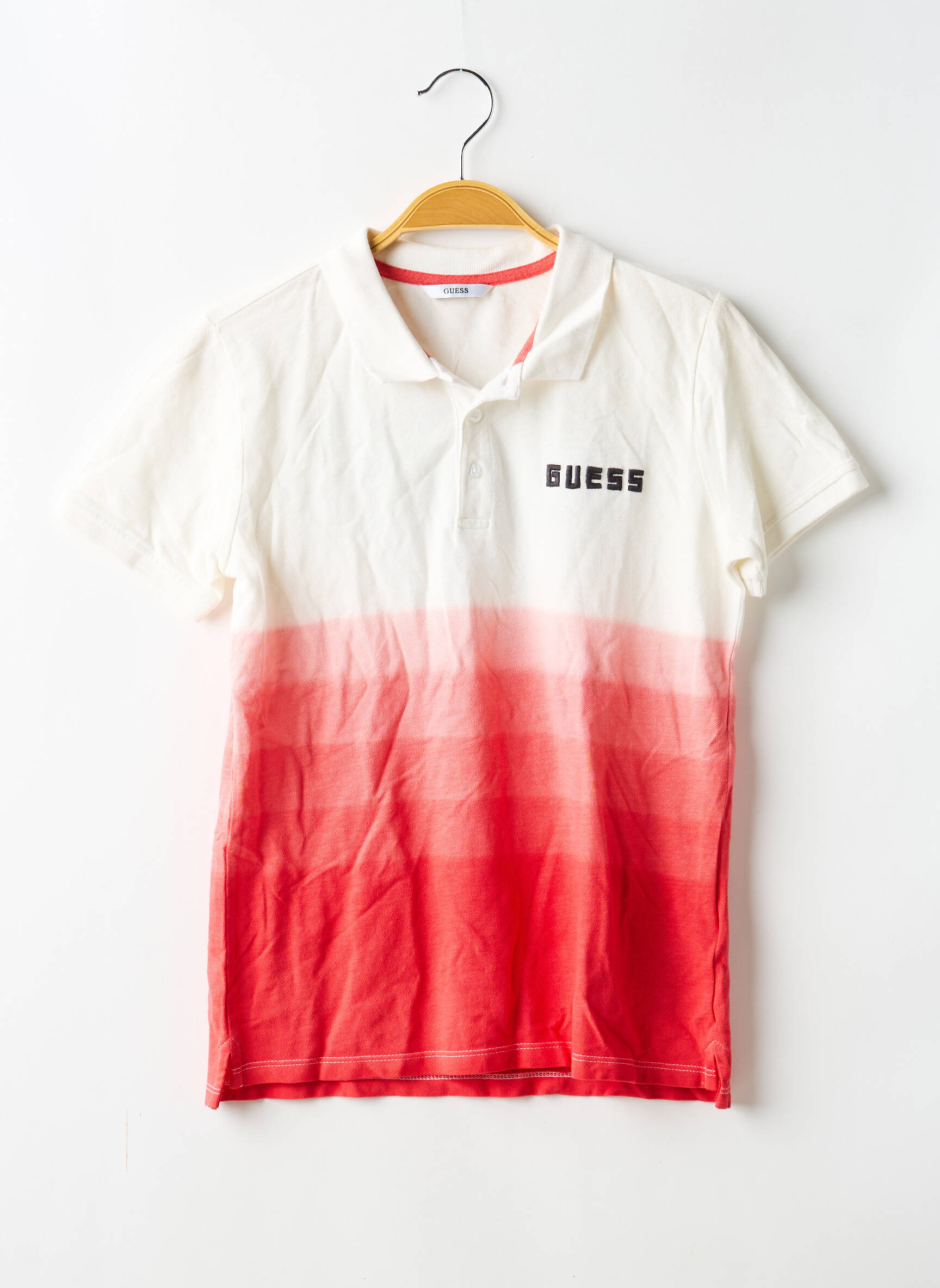 Polo stretch manches courtes beige GUESS garçon