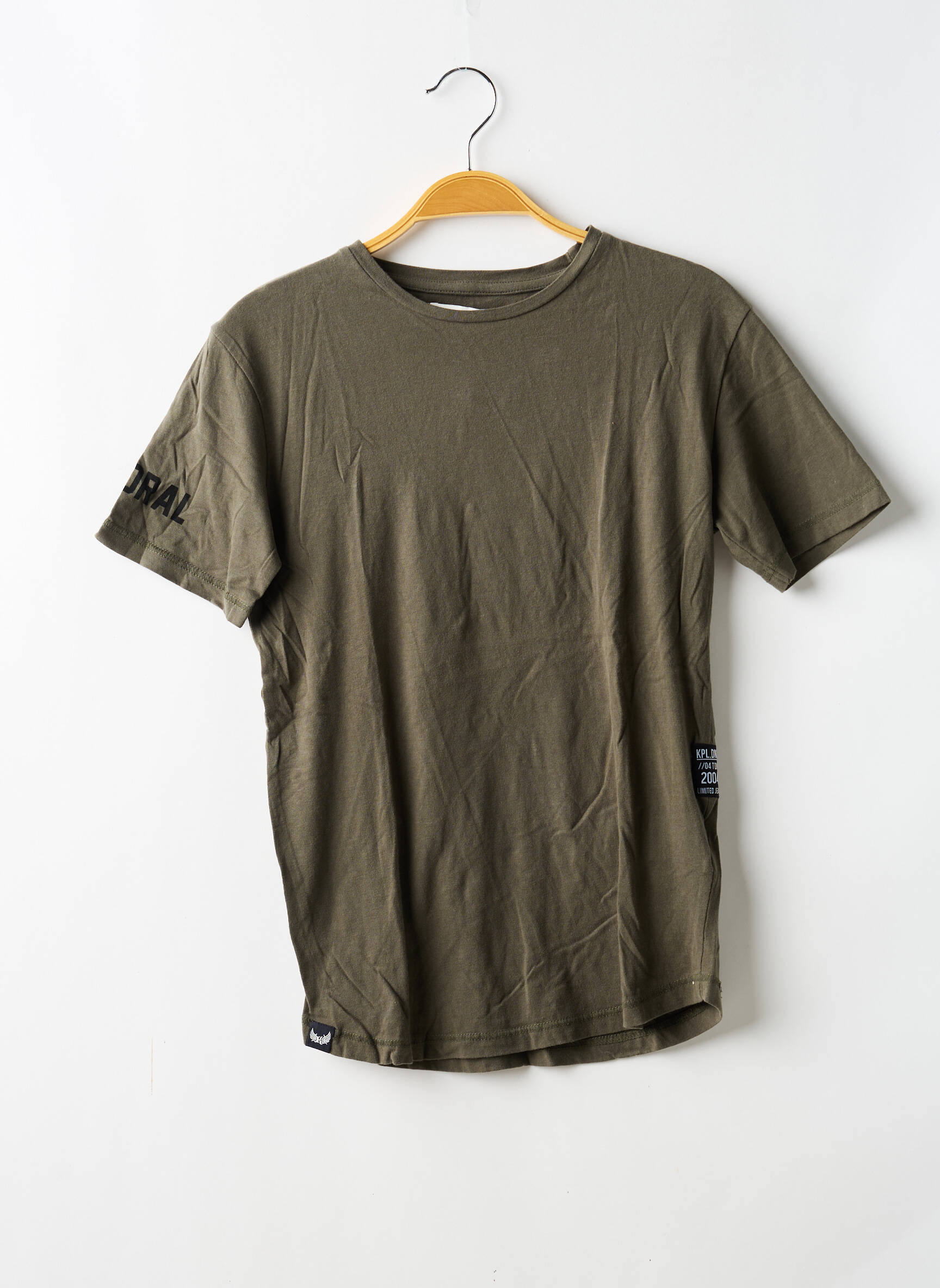 T-shirt stretch manches courtes vert KAPORAL garçon