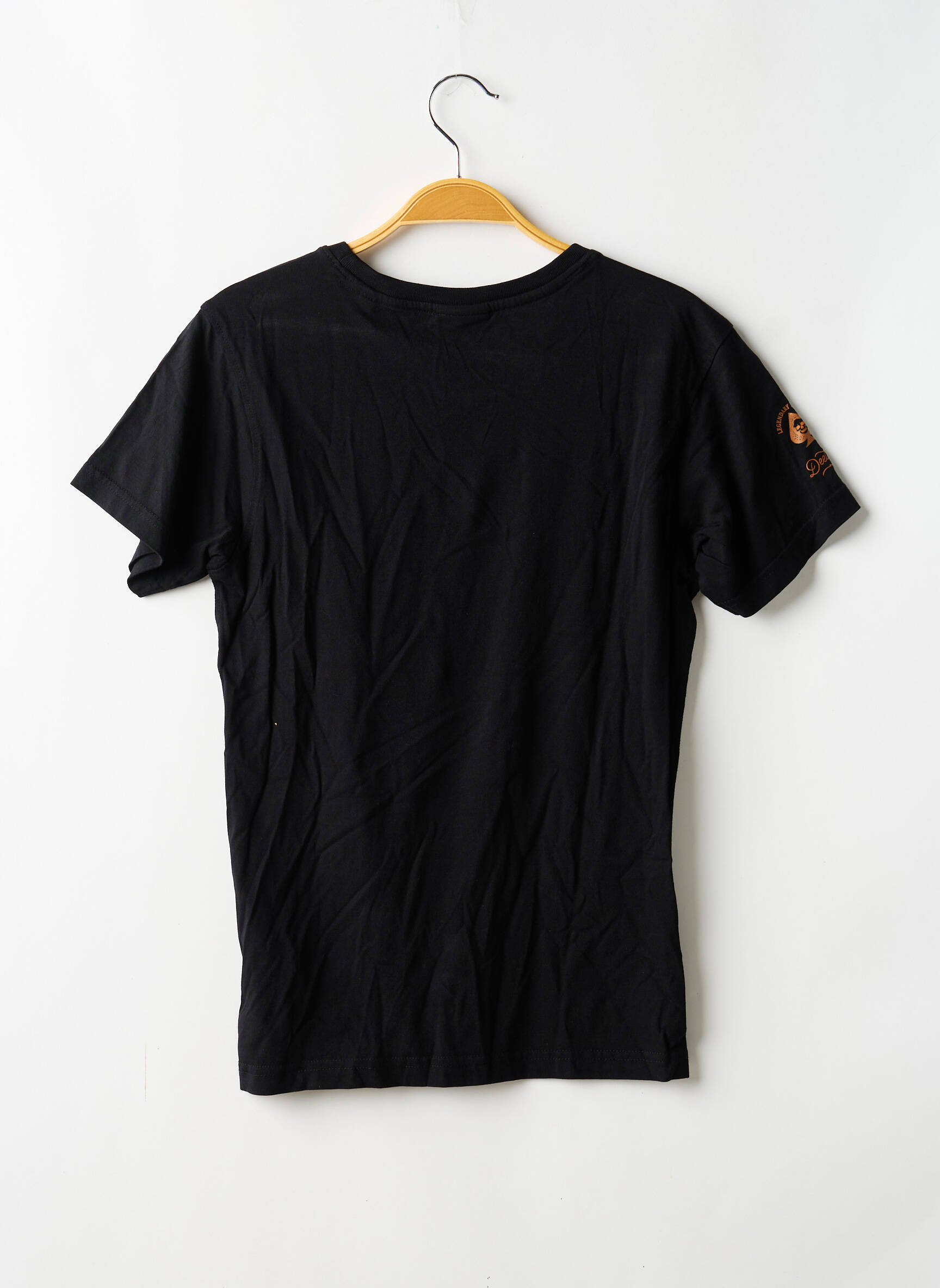 T-shirt stretch manches courtes noir DEELUXE garçon