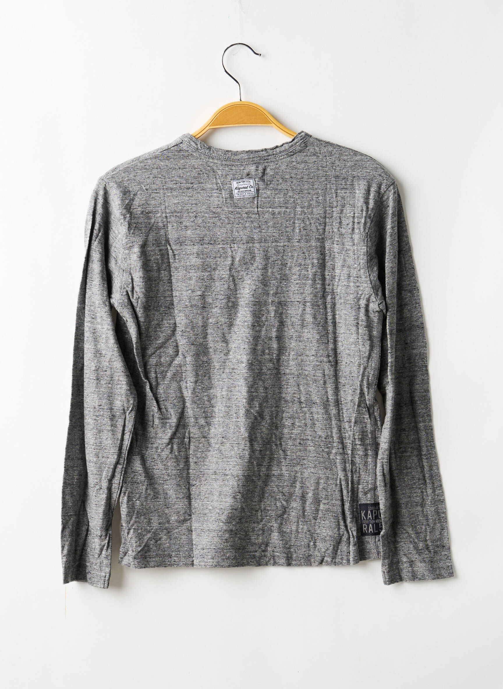 T-shirt manches longues manches longues gris KAPORAL garçon