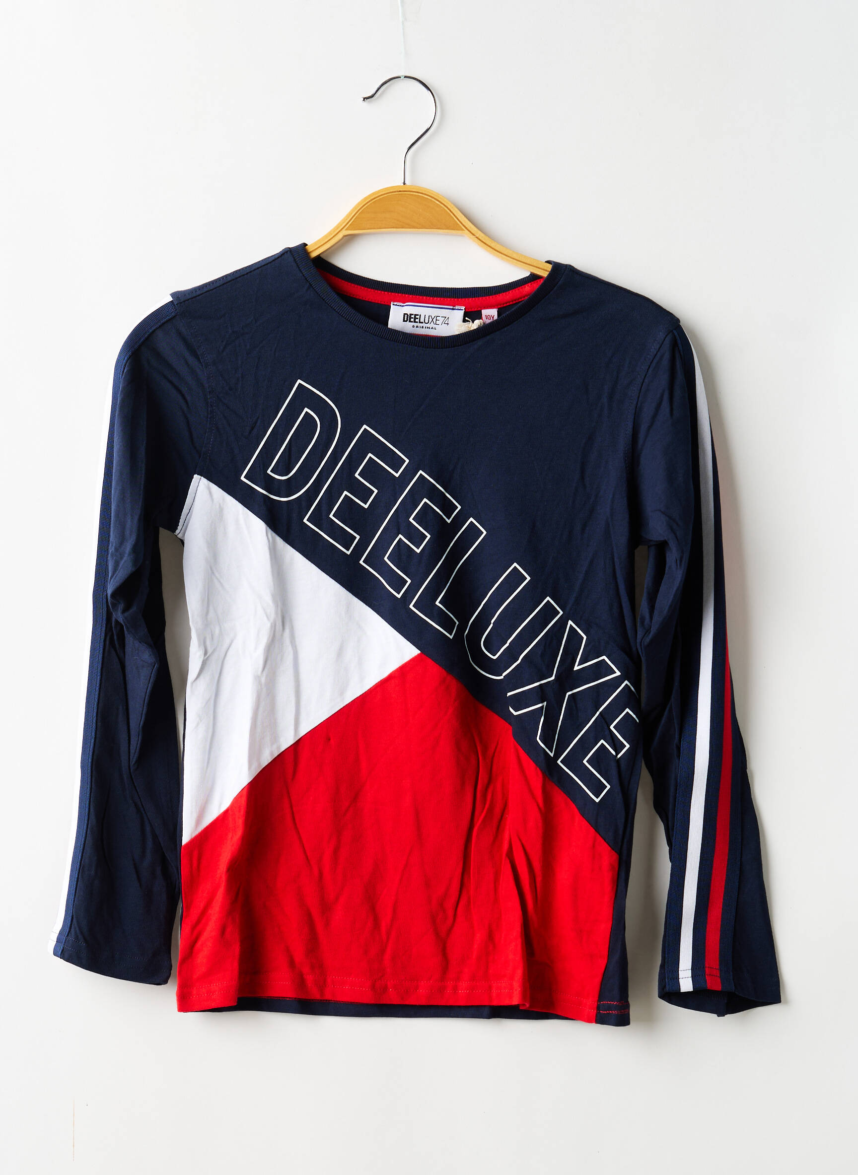 T-shirt manches longues manches longues bleu DEELUXE garçon