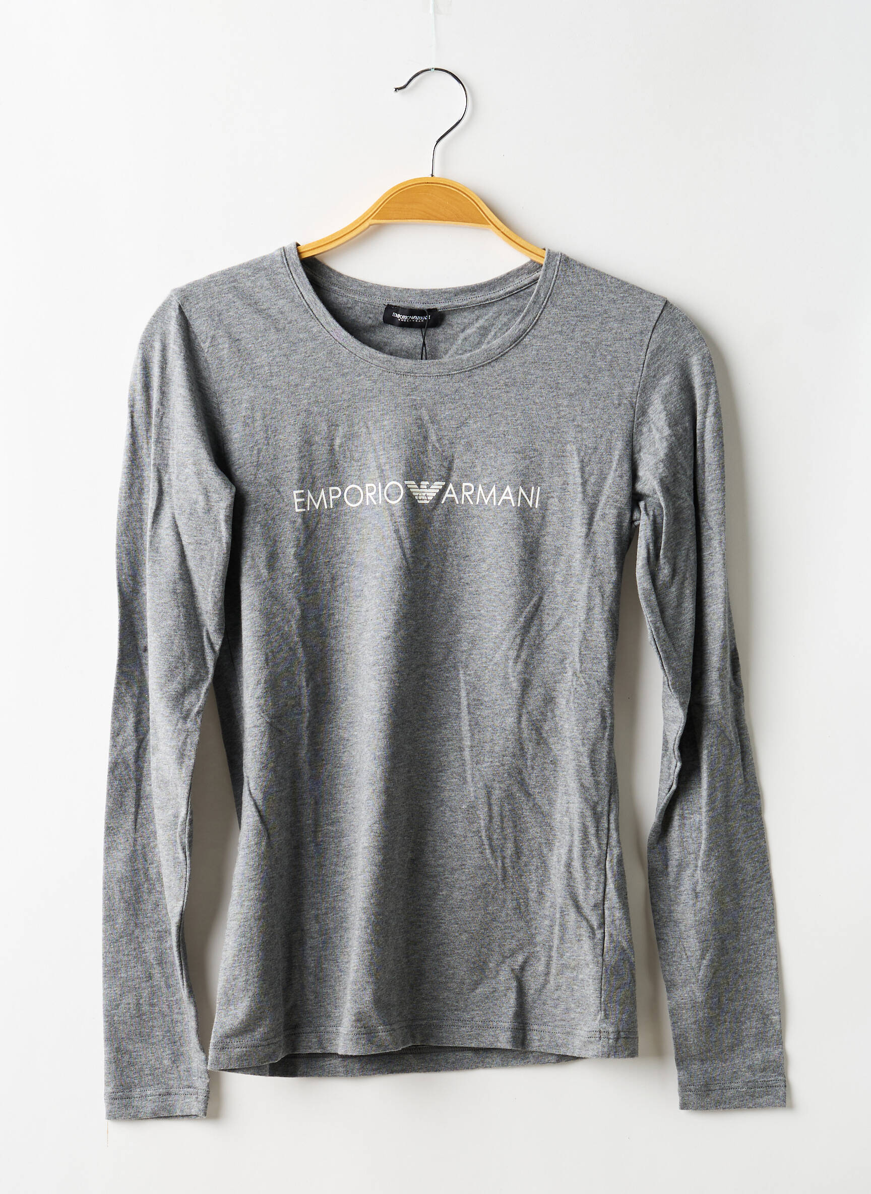 T-shirt manches longues manches longues gris EMPORIO ARMANI garçon