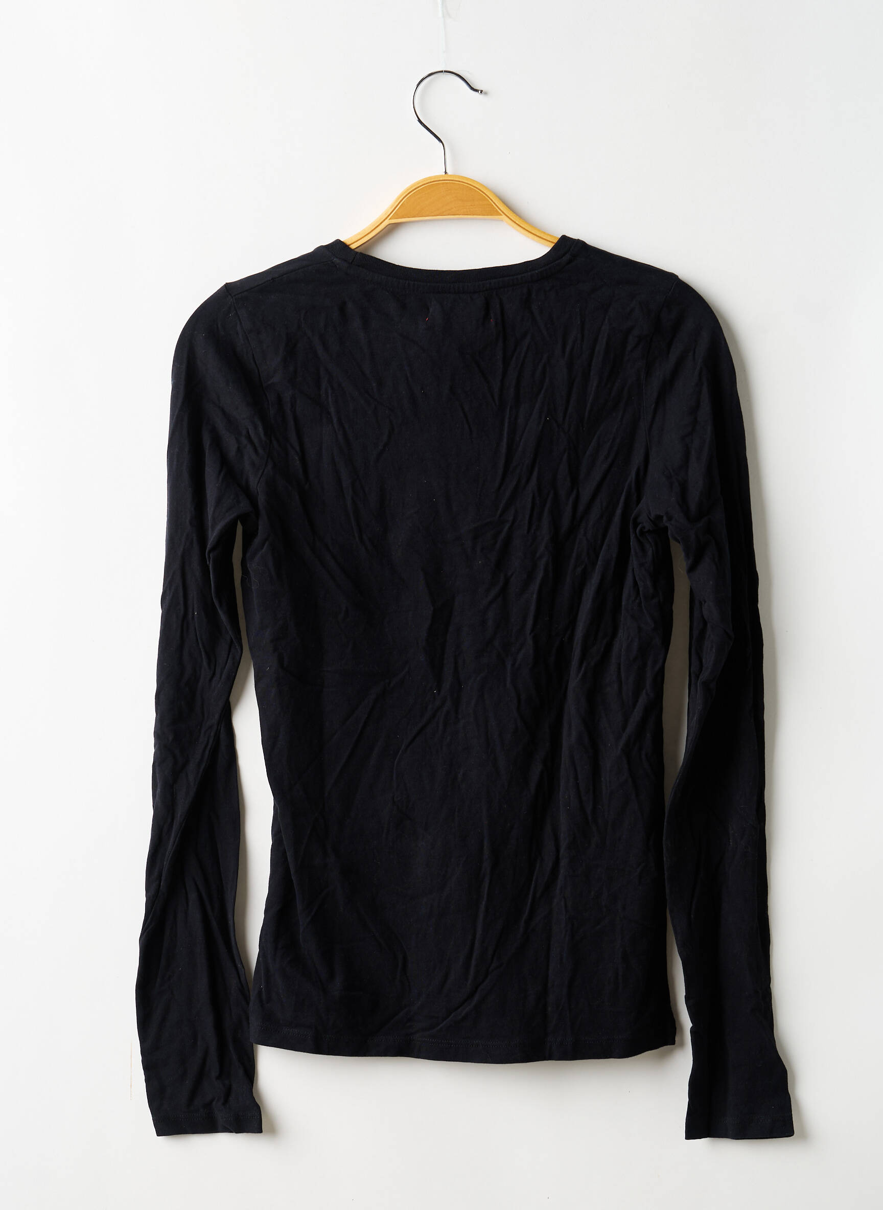 T-shirt stretch manches longues noir LE TEMPS DES CERISES fille