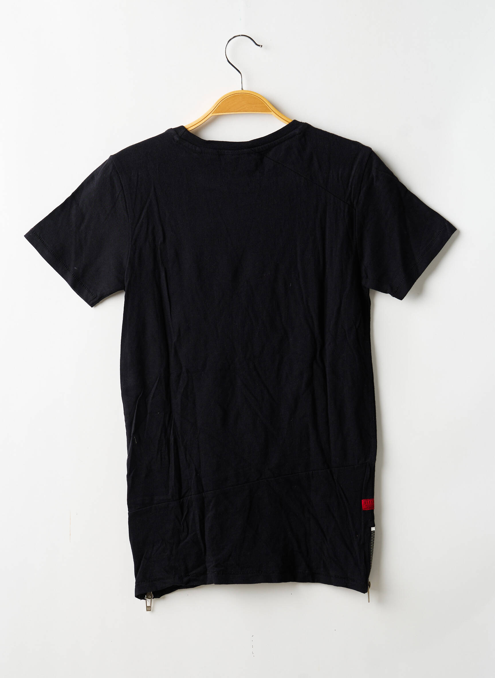 T-shirt stretch manches courtes noir DEELUXE garçon