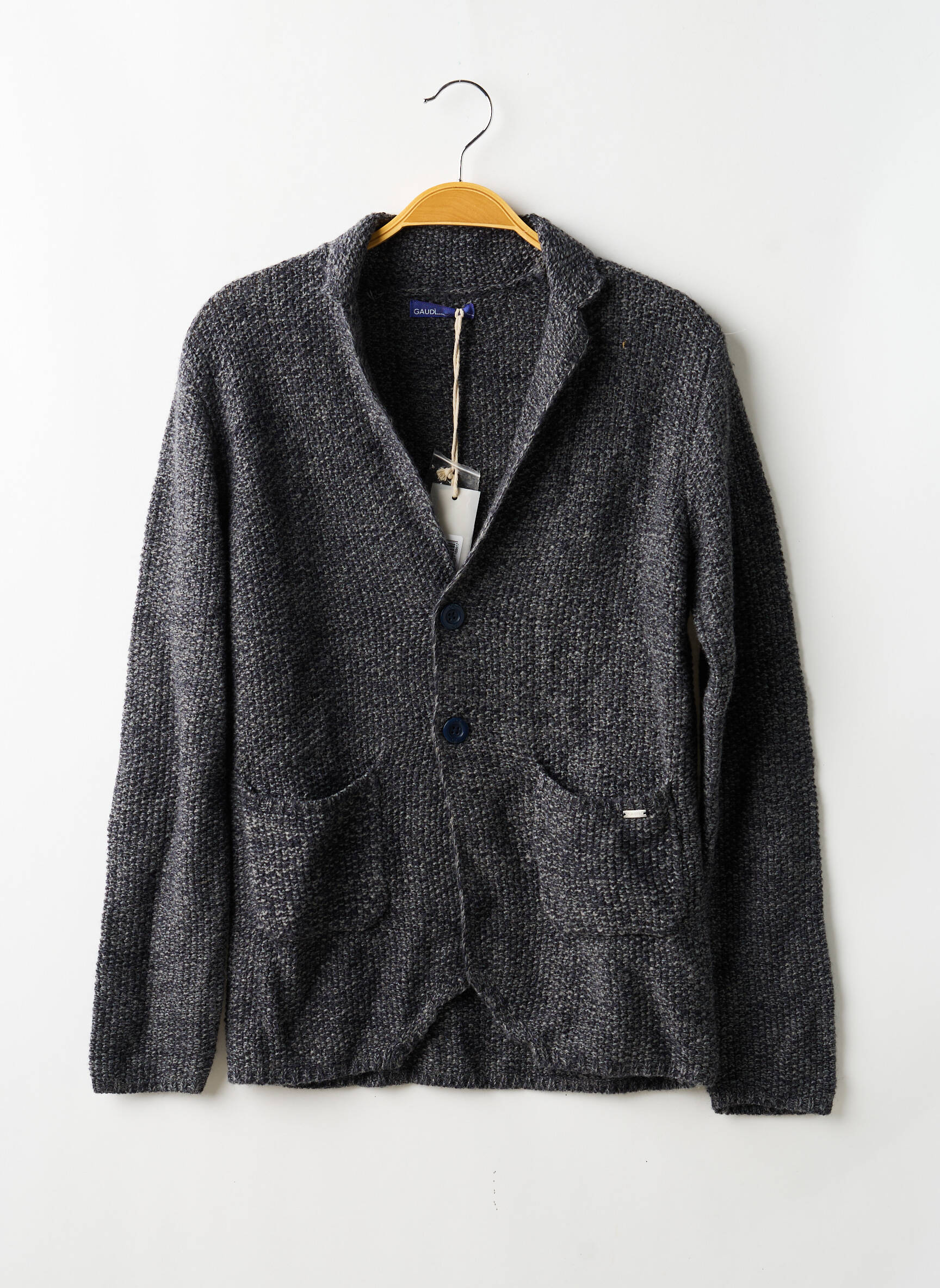 Gilet manches longues fermeture boutonnée sur le devant gris GAUDI garçon