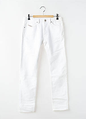 Jeans coupe slim poches taille ajustable blanc DIESEL garçon
