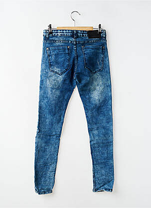Jeans skinny stretch taille ajustable bleu FREE BOY garçon