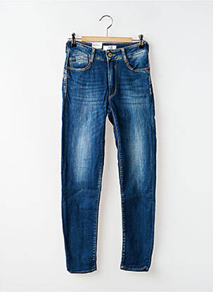 Jeans coupe slim taille haute taille haute bleu LE TEMPS DES CERISES femme