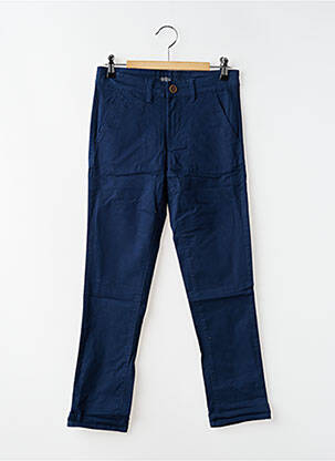 Pantalon chino tissage popeline taille ajustable bleu TIFFOSI garçon