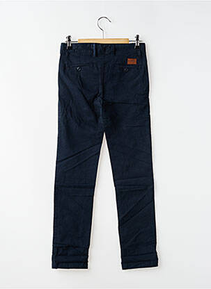 Pantalon chino stretch taille ajustable bleu KAPORAL garçon