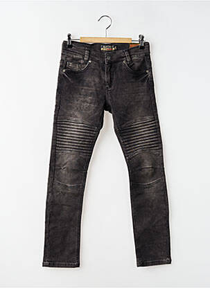 Jeans coupe slim stretch taille ajustable gris BLUE EFFECT garçon