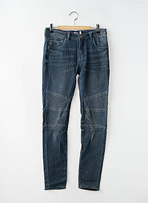 Jeans coupe slim stretch taille ajustable bleu DEELUXE garçon
