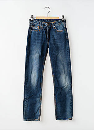 Jeans coupe droite stretch taille ajustable bleu KAPORAL garçon