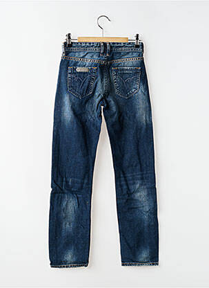 Jeans coupe droite stretch taille ajustable bleu KAPORAL garçon