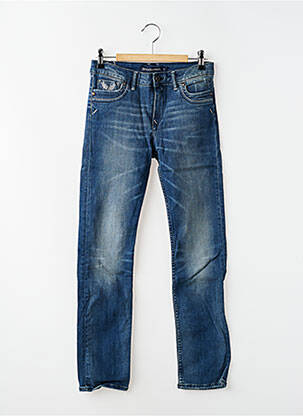 Jeans coupe droite stretch taille ajustable bleu KAPORAL garçon