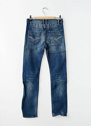 Jeans coupe droite stretch taille ajustable bleu KAPORAL garçon