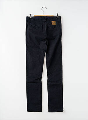 Pantalon chino tissage popeline taille ajustable noir KAPORAL garçon