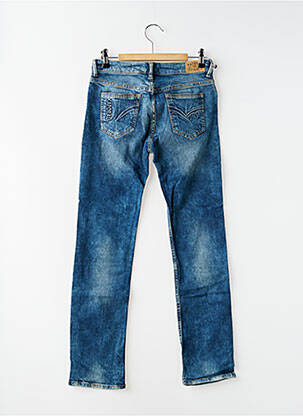 Jeans coupe droite stretch taille ajustable bleu KARPOS garçon