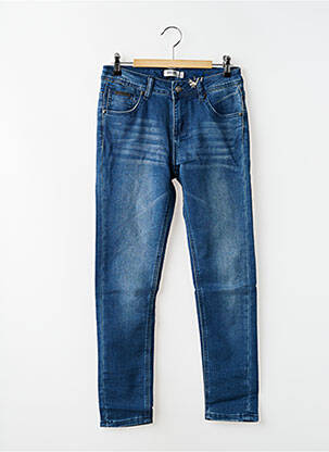 Jeans coupe slim stretch taille ajustable bleu DEELUXE garçon