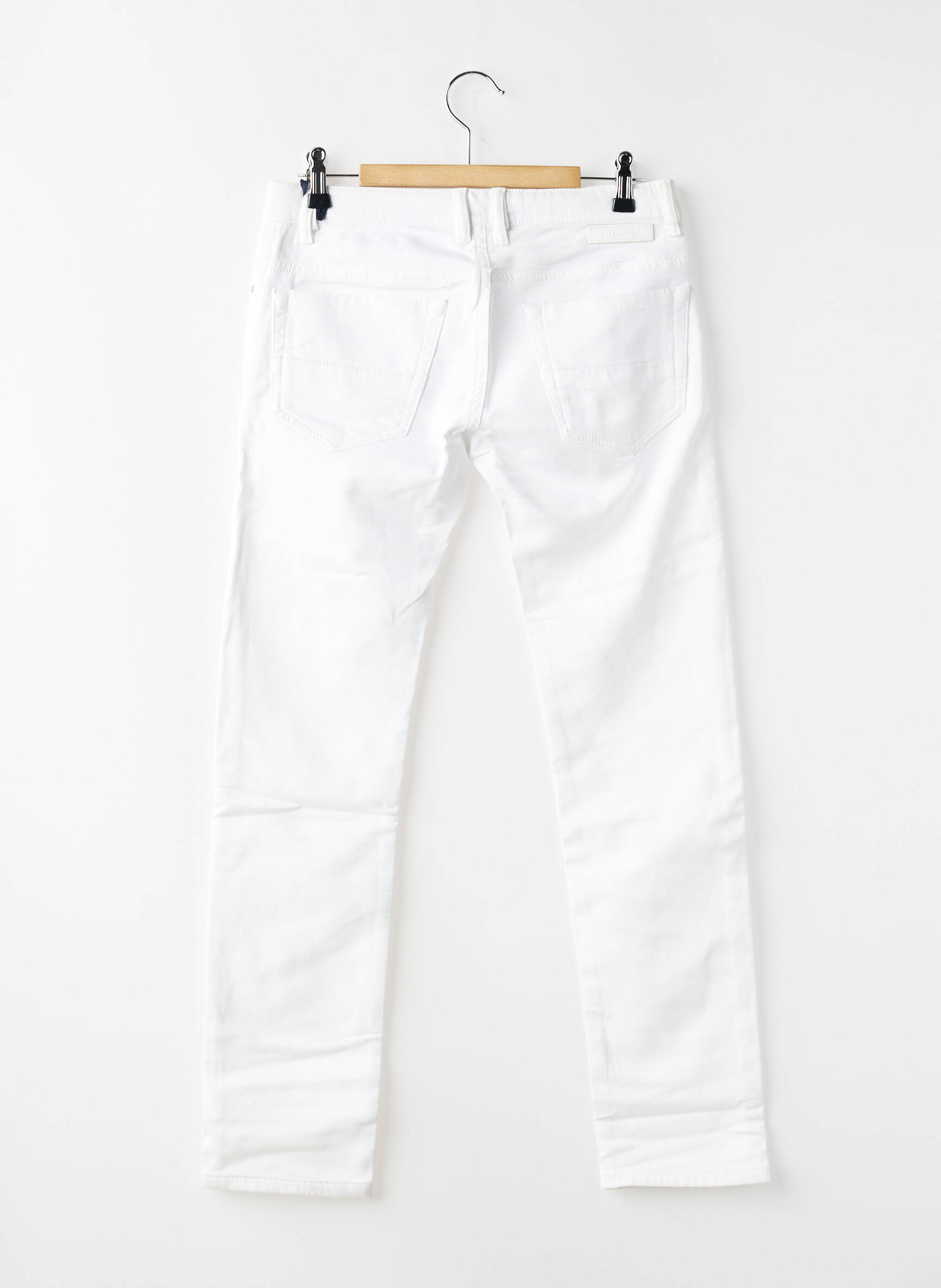 Jeans coupe slim poches taille ajustable blanc DIESEL garçon