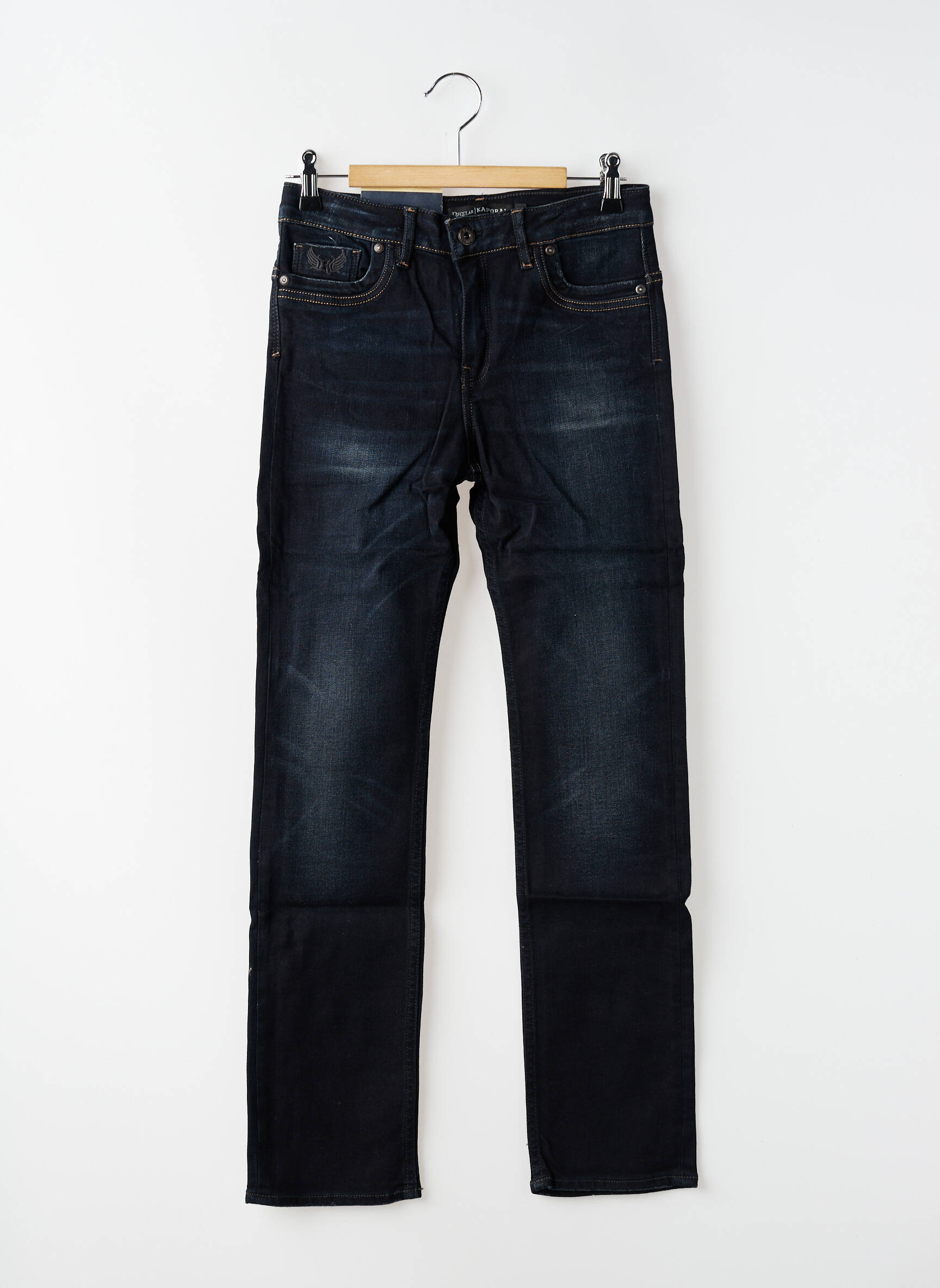 Jeans coupe droite stretch taille ajustable bleu KAPORAL garçon