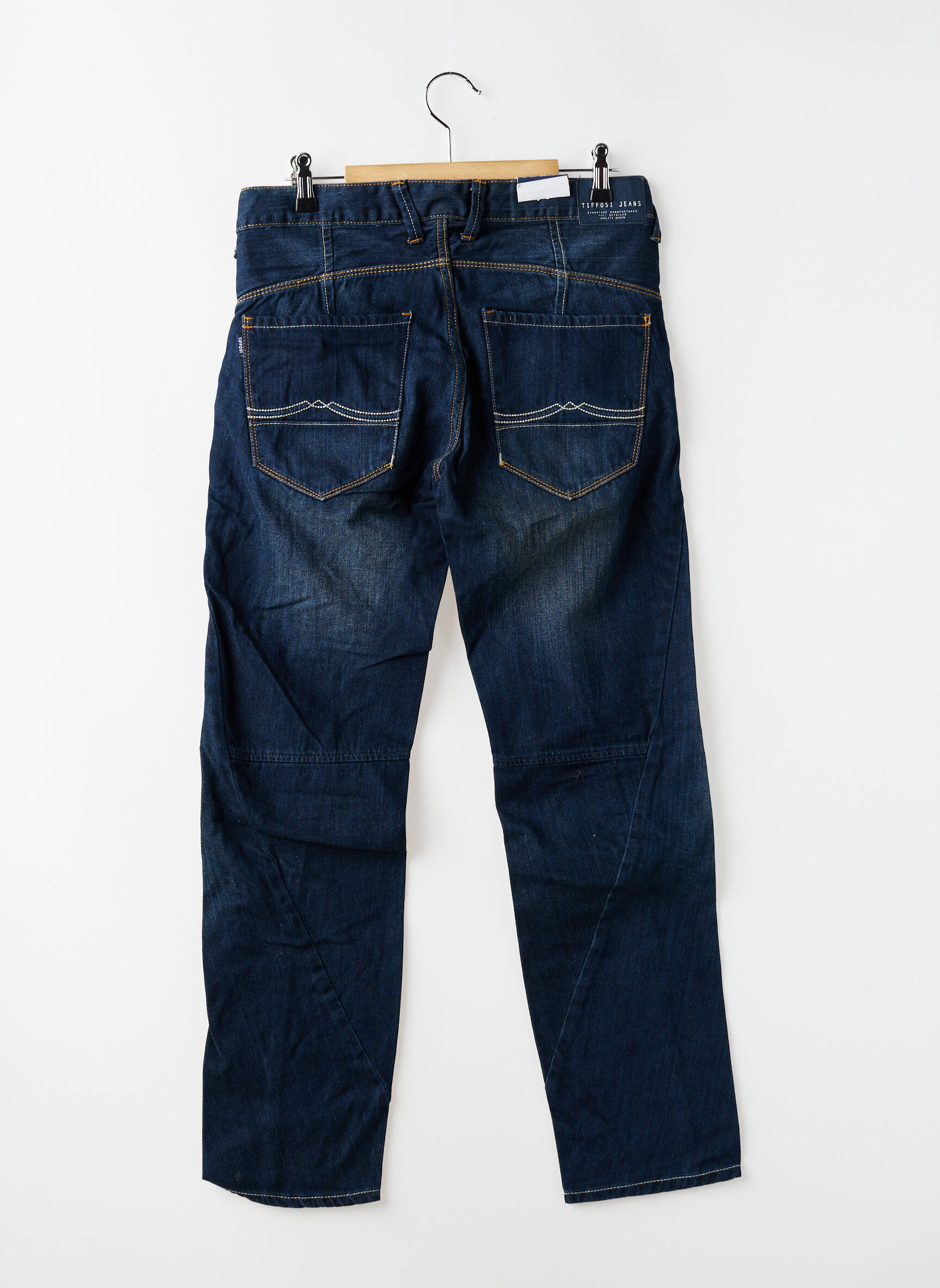 Jeans coupe droite taille élastique taille élastique bleu TIFFOSI garçon