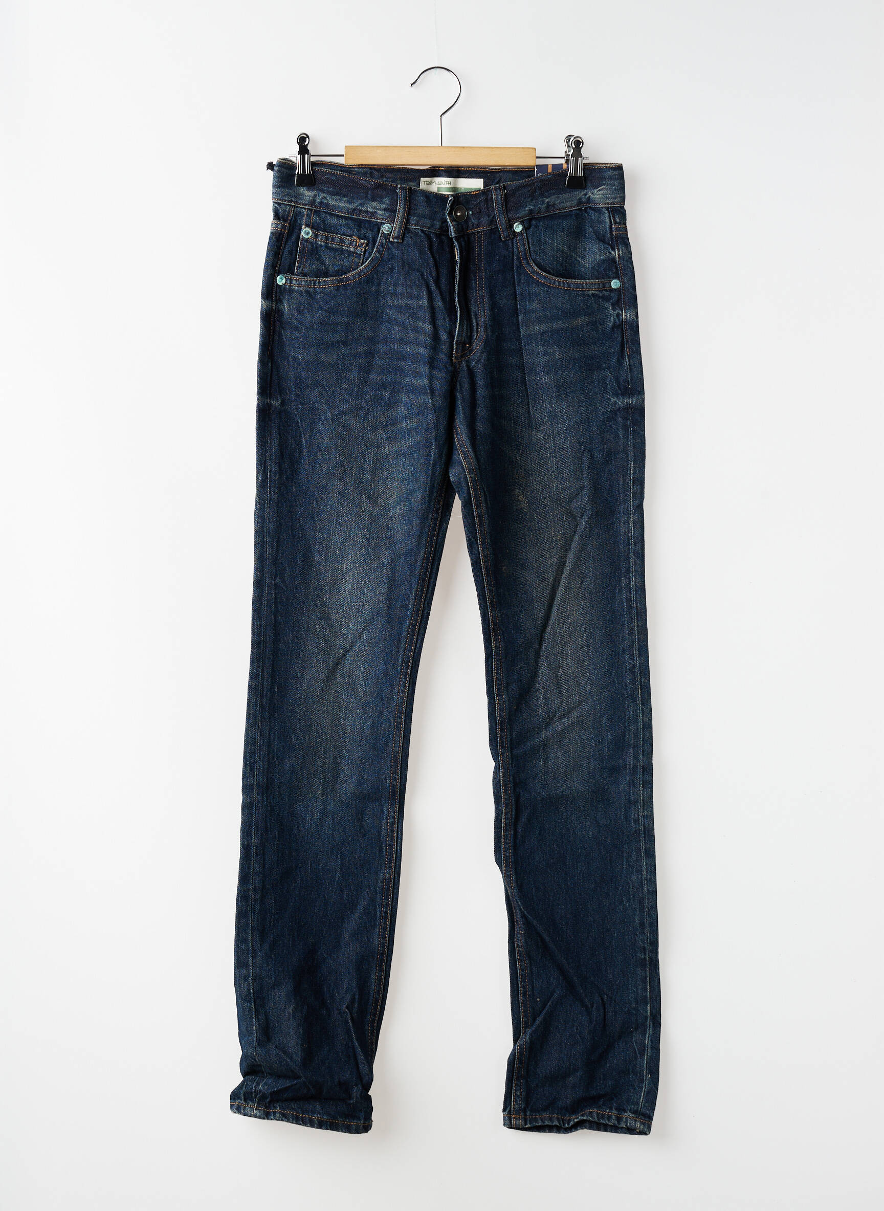 Jeans coupe slim stretch taille ajustable bleu TEDDY SMITH garçon