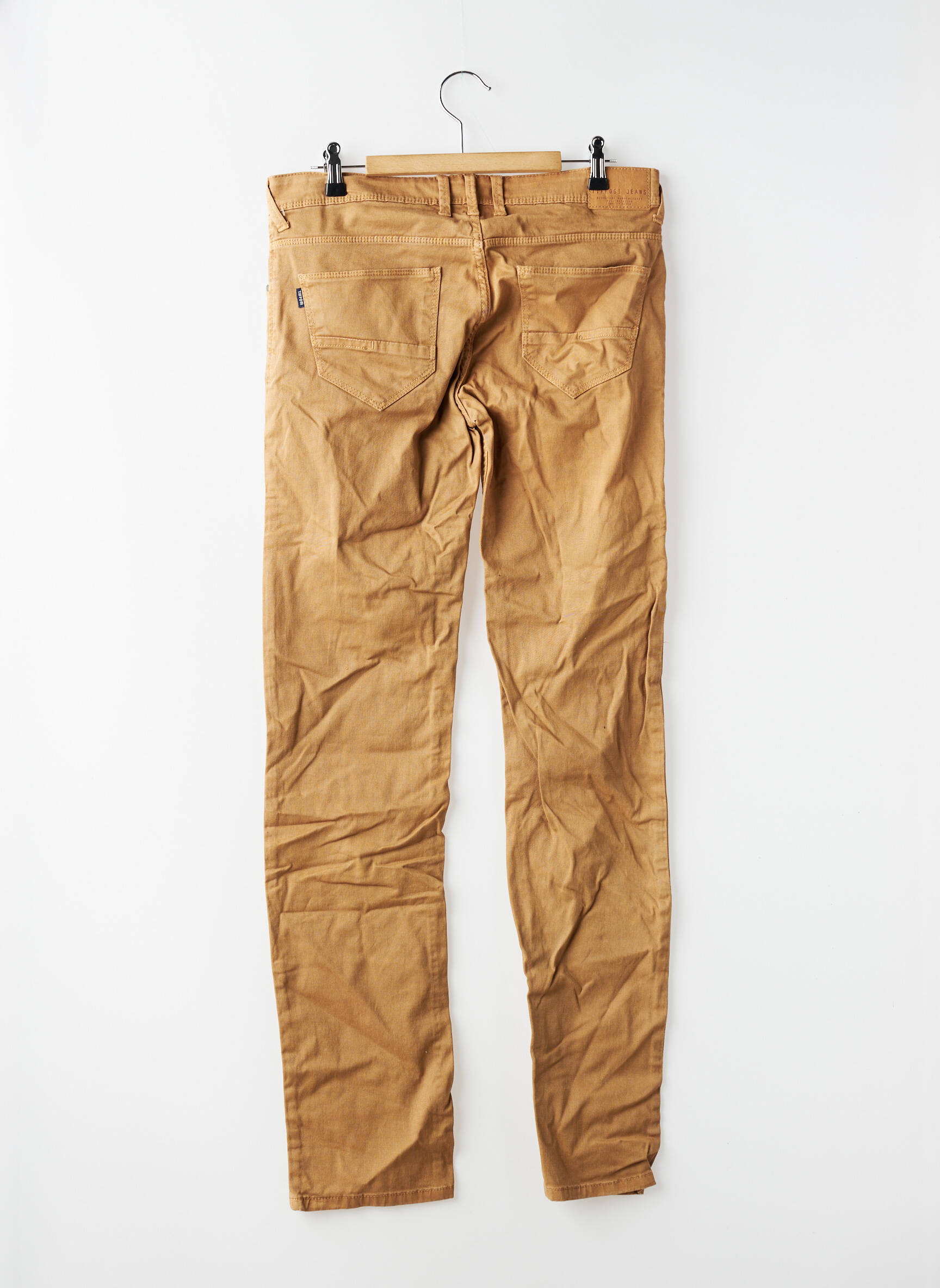 Jeans coupe slim poches taille ajustable beige TIFFOSI garçon