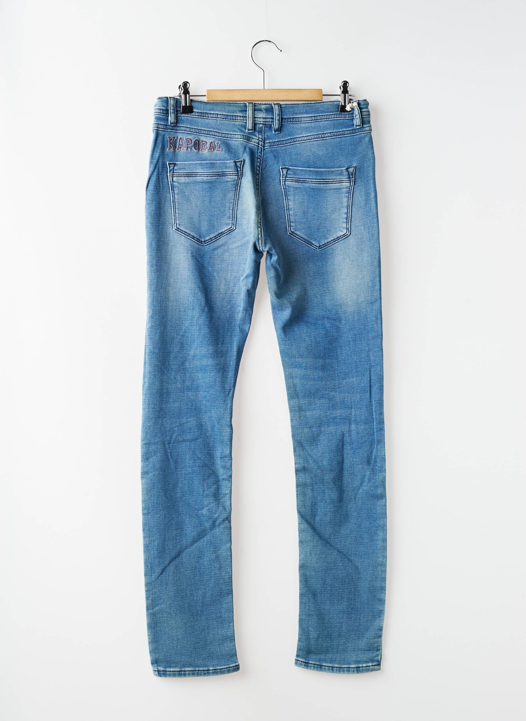 Jeans coupe slim taille élastique taille élastique bleu KAPORAL garçon
