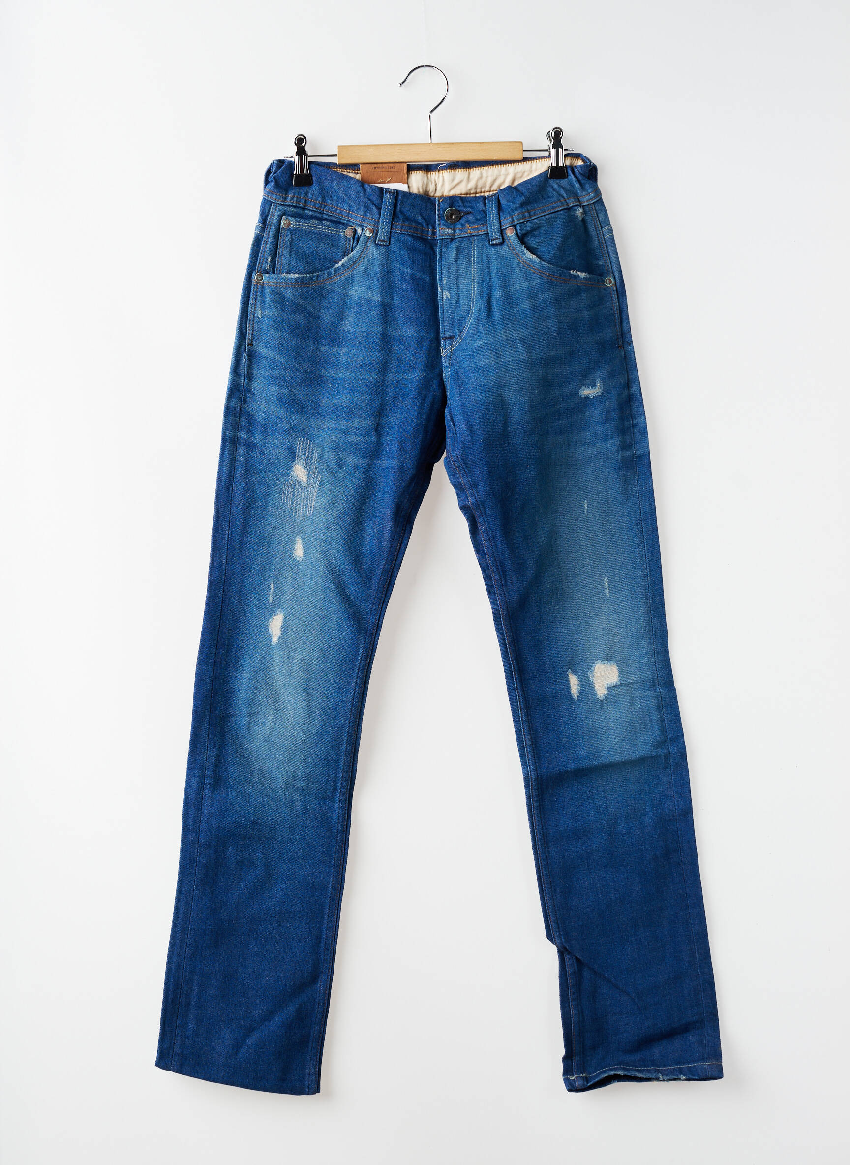 Jeans coupe droite stretch taille ajustable bleu PEPE JEANS garçon