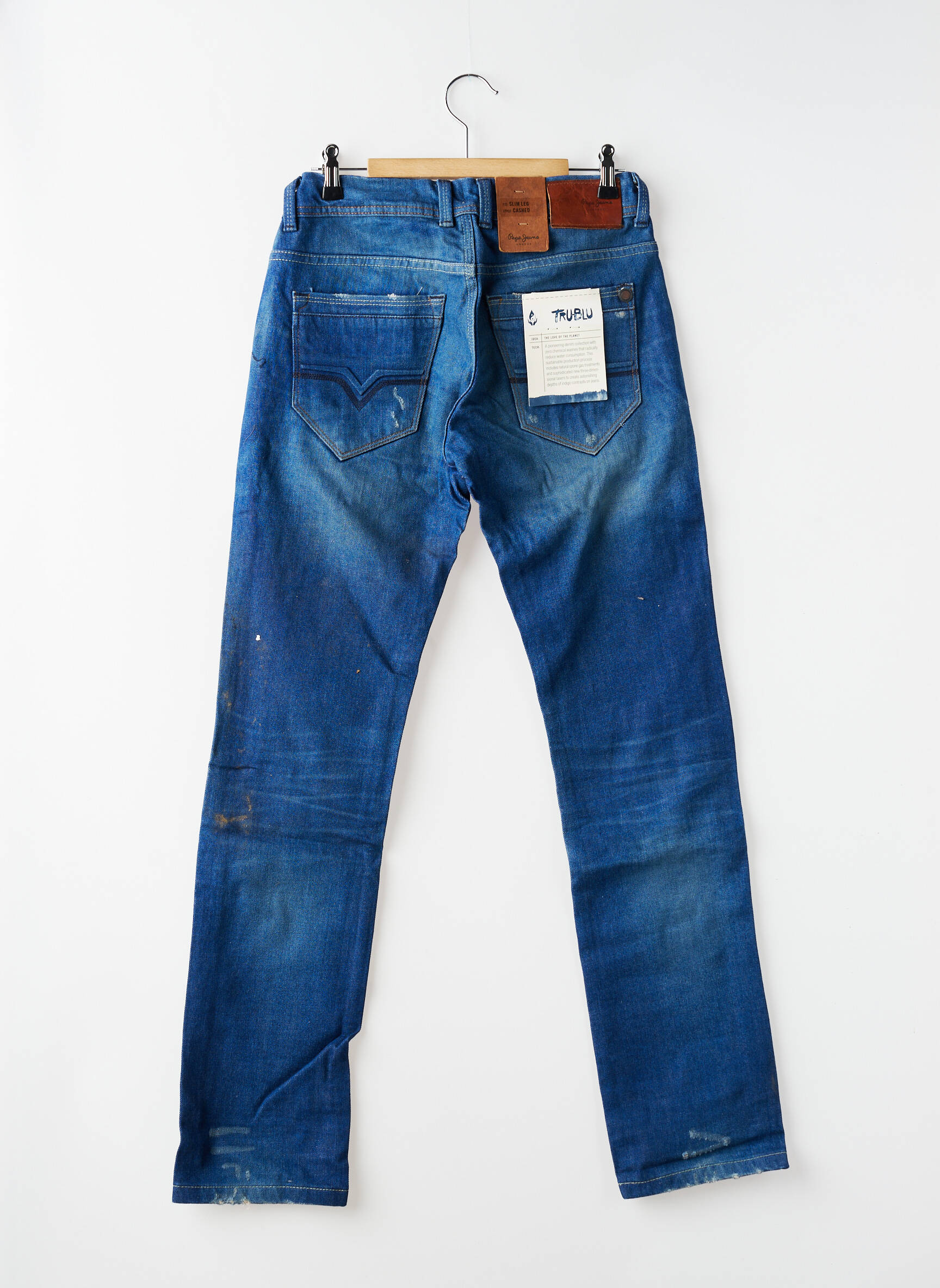 Jeans coupe droite stretch taille ajustable bleu PEPE JEANS garçon
