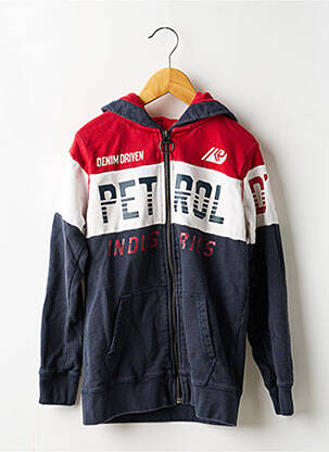 Veste casual col rond bleu PETROL INDUSTRIES garçon
