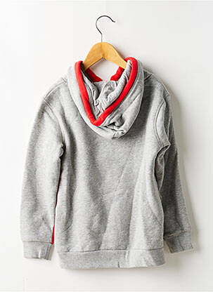 Sweat-shirt à capuche poches manches longues gris DIADORA garçon