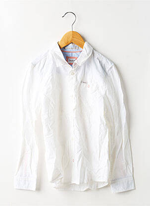 Chemise manches longues tissage popeline blanc PEPE JEANS garçon