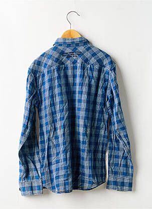 Chemise manches longues tissage popeline bleu TIFFOSI garçon